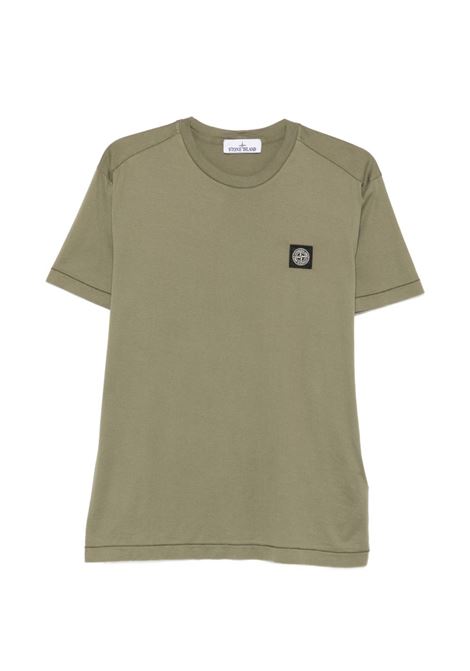 2100027 t-shirt man military green STONE ISLAND | L1S15 2100027 S0013V005G